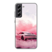 Чохол з авто Порше для Samsung Galaxy S21 FE – Рожевий Порше