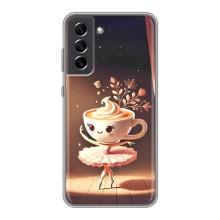Чехол с мемом Тралалело тралала на Samsung Galaxy S21 FE (Балерина капучина)