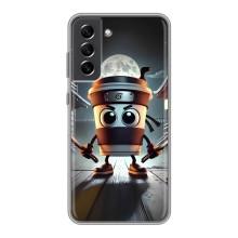 Чехол с мемом Тралалело тралала на Samsung Galaxy S21 FE (Капучино асасино)