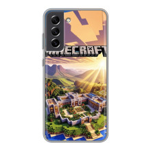 Чехол с картинками Майнкрафт для Самсунг С21 ФЕ – Minecraft