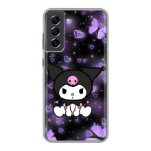 Чехол с персонажем Куроми на Samsung Galaxy S21 FE – Куроми на черном