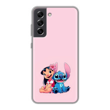 Чехол с принтом Стич на Samsung Galaxy S21 FE (Лило и Стич)