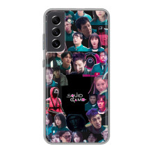 Чехол Гра в кальмара для Samsung Galaxy S21 FE – Коллаж игры кальмара