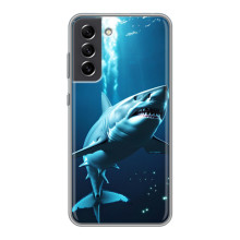 Чехол с картинкой «Хищники» для Samsung Galaxy S21 FE – Акула