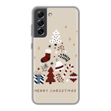 Різдвяні Чохли для Samsung Galaxy S21 FE (VPrint) (Merry Christmas)