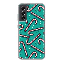 Силиконовый бампер на рождество для Samsung Galaxy S21 FE – Леденцы