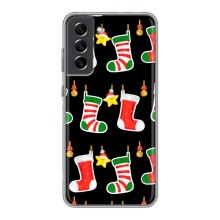 Силиконовый бампер на рождество для Samsung Galaxy S21 FE – Рождественские подарки