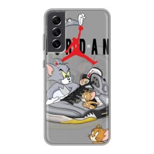 Силиконовый Чехол Nike Air Jordan на Самсунг С21 ФЕ (Air Jordan)