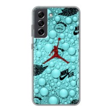 Силиконовый Чехол Nike Air Jordan на Самсунг С21 ФЕ (Джордан Найк)