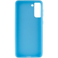 Силиконовый чехол Candy для Samsung Galaxy S21+ – Голубой