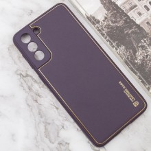 Кожаный чехол Xshield для Samsung Galaxy S21+ – Фиолетовый