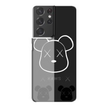 Чехлы для Samsung Galaxy S21 Plus - Bearbrick Louis Vuitton (PREMIUMPrint) (БеарБрик глаза)