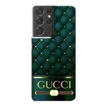 Чохли  GUCCI для Самсунг Галаксі S21 Plus (AlphaPrint) (Текстура Гуччі)