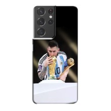 Чехлы Лео Месси Аргентина для Samsung Galaxy S21 Plus (Кубок Мира)
