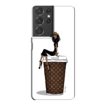 Чохли Луі Вітон для Samsung Galaxy S21 Plus (AlphaPrint - LOUIS VUITTON) (кава LOUIS VUITTON)