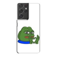 Чехлы с картинкой  Жаба Мем на Samsung Galaxy S21 Plus (Жаба сердечко)