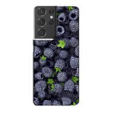 Чохли з фруктами для Samsung Galaxy S21 Plus (VPrint) (Ожина)