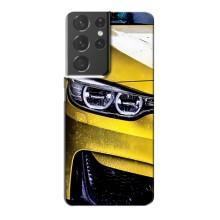 Чохли з Машинами на Самсунг Галаксі S21 Plus (VPrint) (Жовта машина)