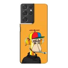 Чохли з Мавпами NFT для Samsung Galaxy S21 Plus (AlphaPrint) (Нудна мавпа NFT)