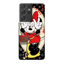 Чехол Disney Mouse Samsung Galaxy S21 Plus (PREMIUMPrint) (Минни peace)