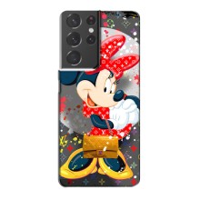 Чехол Disney Mouse Samsung Galaxy S21 Plus (PREMIUMPrint) (Minni с бантиком)