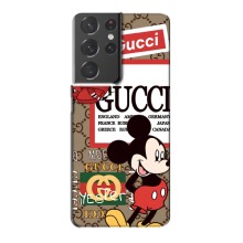 Чехол Disney Mouse Samsung Galaxy S21 Plus (PREMIUMPrint) (Стильный Микки)