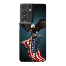 Чохол Прапор USA для Samsung Galaxy S21 Plus (Орел і прапор)