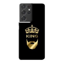 Чохол (Корона на чорному фоні) для Самсунг С21 Плюс – KING