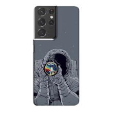 Чехол NASA для Samsung Galaxy S21 Plus (AlphaPrint) – Космонавт фото