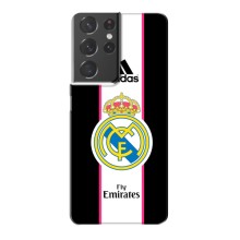 Чехол для Samsung Galaxy S21 Plus с принтом (Лого Real Madrid)