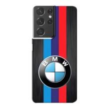 Чохол для Самсунг Галаксі S21 Plus - з принтом БМВ (AlphaPrint) (Лого BMW)