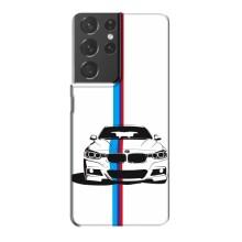 Чохол для Самсунг Галаксі S21 Plus - з принтом БМВ (AlphaPrint) (Машина БМВ)
