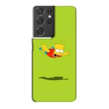 Чjхол з Сімпсонами для Samsung Galaxy S21 Plus (VPrint) (Барт Сімпсон)