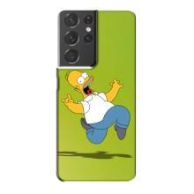 Чjхол з Сімпсонами для Samsung Galaxy S21 Plus (VPrint) (Гомер Сімпсон)