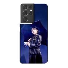 Чохли Венсдей на Samsung Galaxy S21 Plus Уенсдей (AlphaPrint) (Венздей з парасолькою)