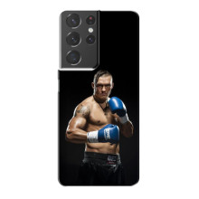Чехол с картинкой Александр Усик для Samsung Galaxy S21 Plus – Боксер Усик