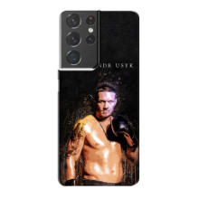 Чехол с картинкой Александр Усик для Samsung Galaxy S21 Plus – Чемпион Усик