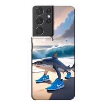 Чехол с мемом Тралалело тралала на Samsung Galaxy S21 Plus