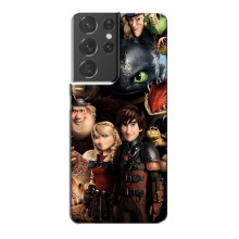 Чехол как приручить дракона на Samsung Galaxy S21 Plus (Персонажи дракона)