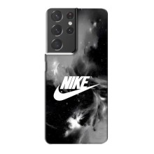 Чохол з логтипом Найк на Samsung Galaxy S21 Plus (Найк димчастий)