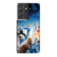 Чехол с принтом Фантастическая четверка для Samsung Galaxy S21 Plus – Герои Фантастической четверки