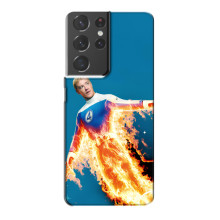 Чехол с принтом Фантастическая четверка для Samsung Galaxy S21 Plus – Человек-Факел