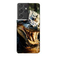 Чохол з картинкою 'Хижаки' для Samsung Galaxy S21 Plus (Крокодил)