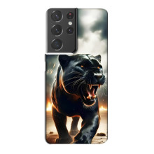 Чохол з картинкою 'Хижаки' для Samsung Galaxy S21 Plus (Пантера)