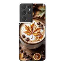 Чохол з унікальним дизайном 'Осінь з кавою' для Samsung Galaxy S21 Plus – Пряна кава