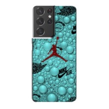 Силиконовый Чехол Nike Air Jordan на Самсунг С21 Плюс (Джордан Найк)
