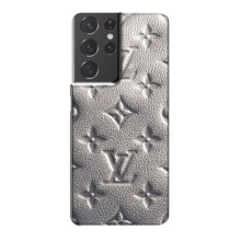 Текстурный Чехол Louis Vuitton для Самсунг С21 Плюс – Бежевый ЛВ