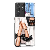 Силиконовый Чехол на Samsung Galaxy S21 Plus с картинкой Стильных Девушек – Мода