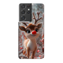 Яскравий чохол для Samsung Galaxy S21 Plus з Зимові Оленята