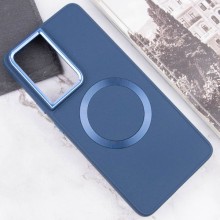 TPU чехол Bonbon Metal Style with MagSafe для Samsung Galaxy S21 Ultra – Синий